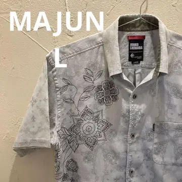 MAJUN 마준 카리유시 의류 알로하 셔츠 L 사이즈