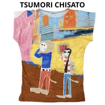 레어 tsumori chisato 사자와 산책 티셔츠 반팔