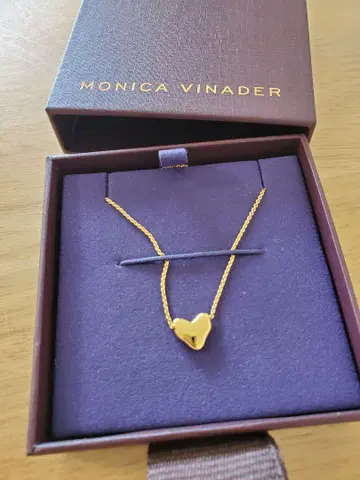Monica Vinader 하트 펜던트 목걸이