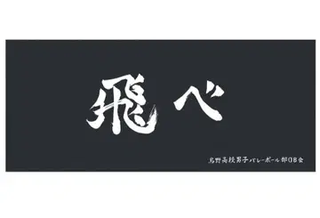 하이큐 가로 현수막 페이스 타월 카라스노 고교 애니메이션 10주년 굿즈