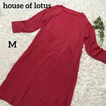하우스 오브 로터스 house of lotus 긴팔 롱 원피스 빨간색 M