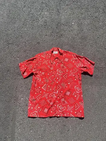 70s Bellcraft 반다나 패턴 셔츠
