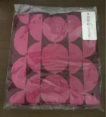 HUNDRED 핑크 원형 패턴 토트백