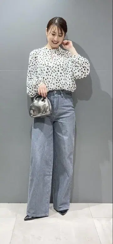 24SS 띠어리 럭스 와이드 배기 데님 팬츠 와이드 팬츠 청바지