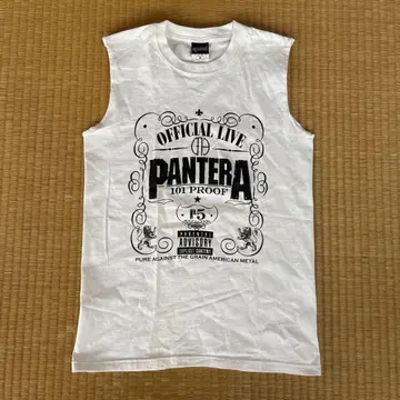 PANTERA 슬리브리스 밴딩 티셔츠 화이트 M Pantera 탱크탑