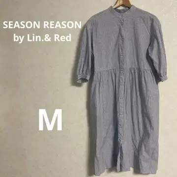 SEASON REASON 스트라이프 셔츠 원피스 M