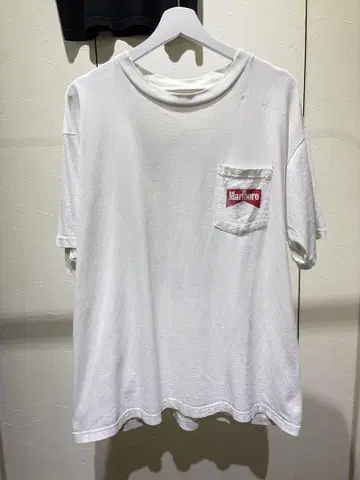말보로 티셔츠 화이트 90년대 XL 말보로 맨