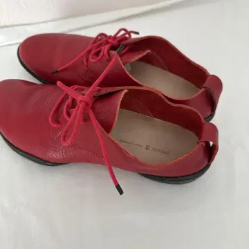 trippen 빨간색 가죽 로퍼 38