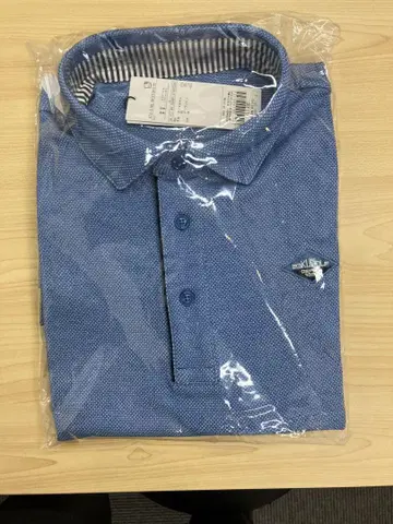 23구 파란색 피케 셔츠