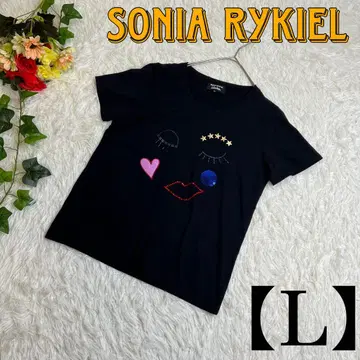 SONIA RYKIEL 소니아 리키엘 티셔츠 블랙 스팽글 L