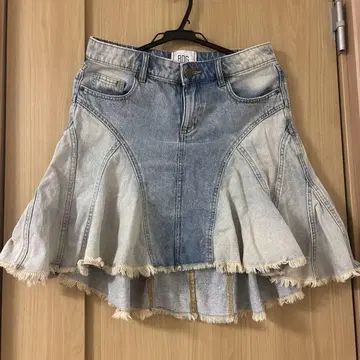 BDG 데님 플레어 스커트