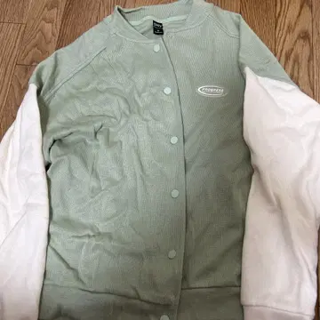 민트 그린 화이트 자켓