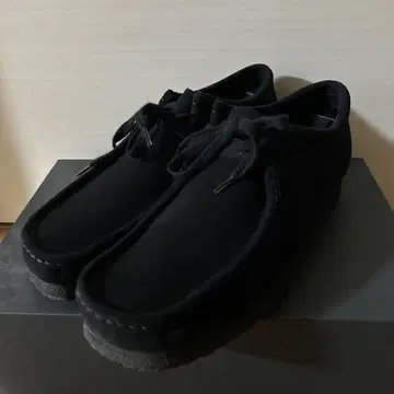 Clarks 클락스 남성용 왈라비 블랙 스웨이드 (중고)