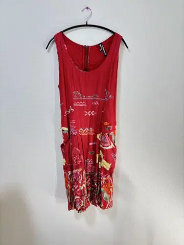 Desigual 슬리브리스 튜닉 38 빨간색