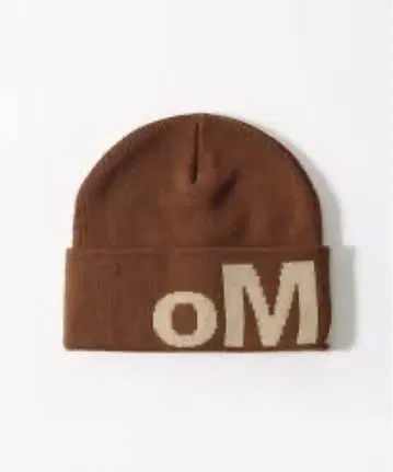 oMA 비니 브라운 니트 모자