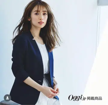 네이비 노카라 자켓 여름용 oggi 게재 상품