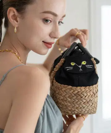 HAYNI [Minetpanie 미네트파니에] 고양이 바스켓백
