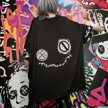 NieR 양면 디자인 SUPER OVER SIZE CUTSEW