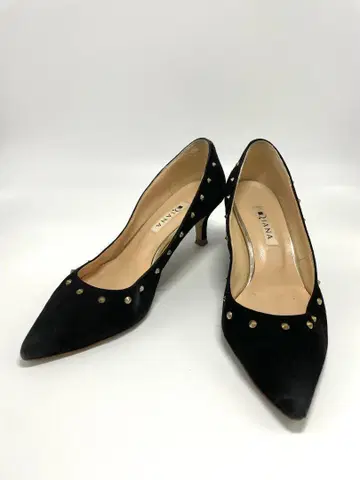 다이애나 펌프스 스웨이드 23.5cm 블랙 여성용