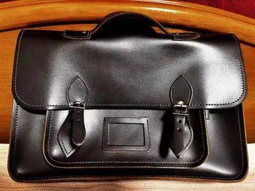 Zatchels 다크 브라운 가죽 백