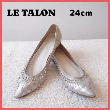 LE TALON 르 탈론 포인트드 사시 메쉬 플랫 슈즈 24cm