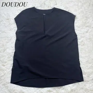 DOUDOU 두두 스키퍼 컷 티셔츠 블라우스 블랙