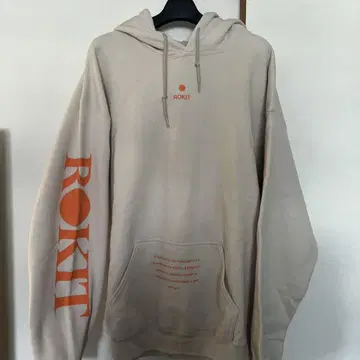 ROKIT 베이지 후드티 L 사이즈