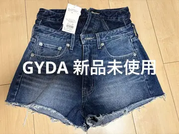 GYDA 미사용 새상품 택 포함 더블 허리 데님 숏 팬츠 하이 웨스트