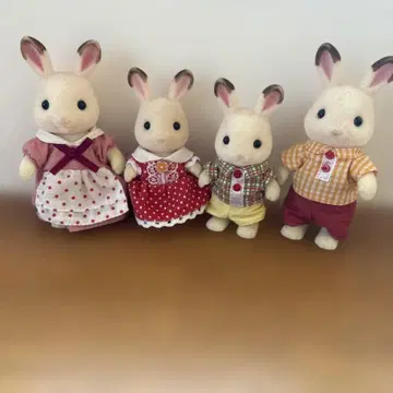 실바니안 패밀리 토끼 인형 4종 세트