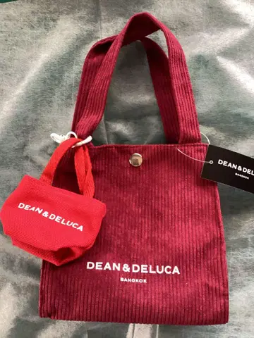 DEAN & DELUCA 버건디 토트백