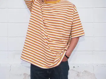 Connett Comfortable Border Tee 머스타드