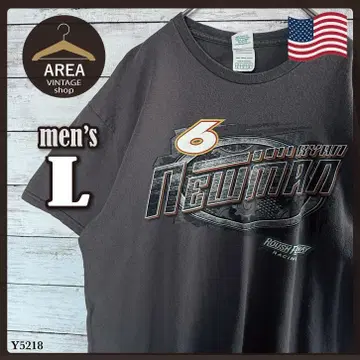 구제 의류 Roush Racing 그레이 티셔츠 L 사이즈