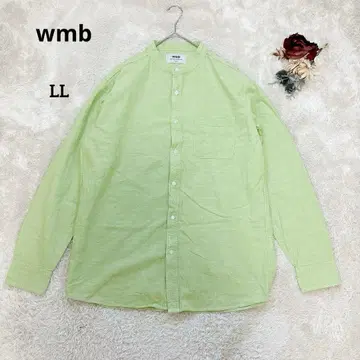wmb 넉넉한 셔츠 라운드 넥 라이트 그린 LL