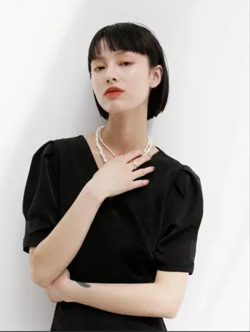 Katrin TOKYO v-neck maxi onepiece 블랙