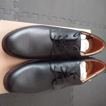 Clarks Becken Lace 블랙 가죽 신발 44