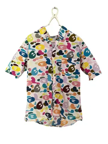 babymilostore 컬러풀 도트 반팔 셔츠