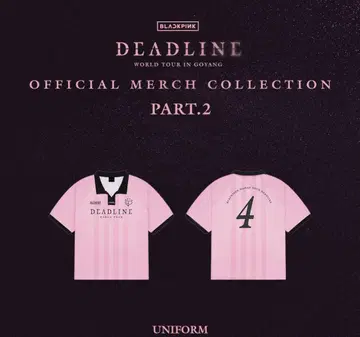 BLACKPINK DEADLINE WORLD TOUR 티셔츠 한국 한정판