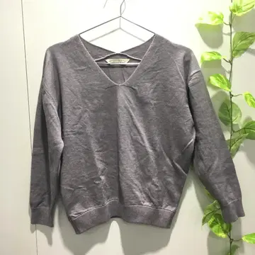 TORRAZZO DONNA 그레이 V넥 스웨터 니트 상의