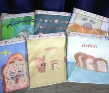 제일복권 빵 도둑 F상 지퍼 백 6종 컴프 세트