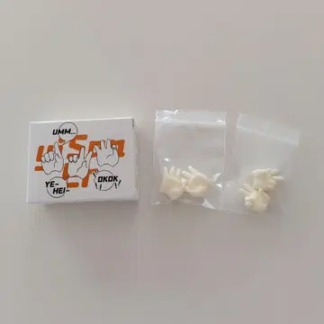 TinyFox 핸드 부품 1/6 인형 화이트 화이트