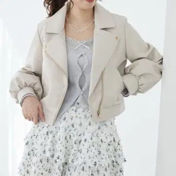 MAJESTIC LEGON Lady 숏 라이더 아이보리