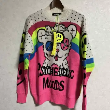 BARROW 스웨터 곰 PINK 베어 S 사이즈