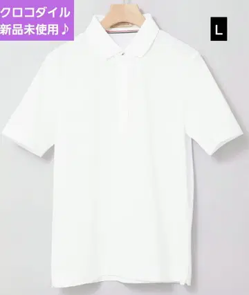 크로커다일 파마 핏 가공 사슴 무늬 피케 셔츠 [일부 매장 한정판] L