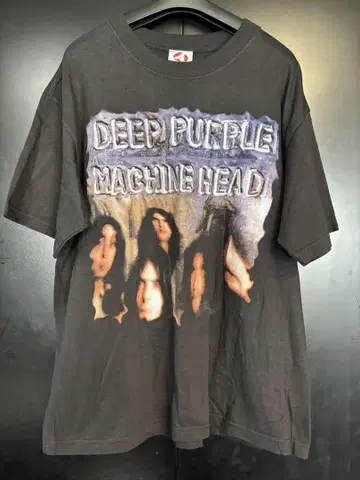 초레어 당시 상품 DEEP PURPLE 티셔츠 빈티지 사이즈 L