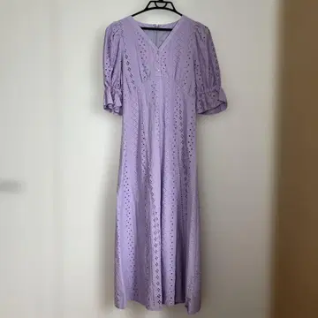 새상품급 머큐리 듀오 롱 원피스 라벤더색 M 사이즈