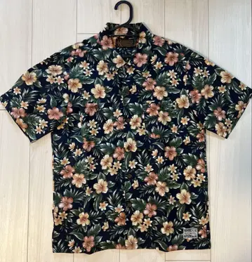 KUSTOMSTYLE 플라워 프린트 알로하 셔츠 M