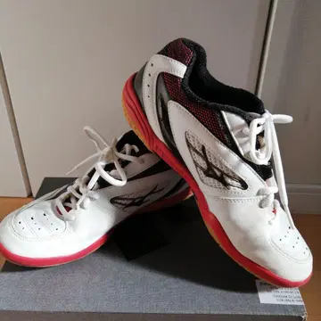 Mizuno 미즈노 배드민턴 신발 [26cm] 화이트/레드/블랙