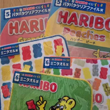 HARIBO 구미 파일 & 미니 타월 세트