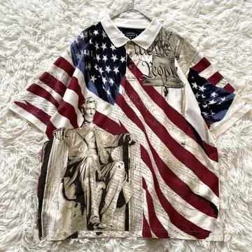 COTTON TRADERS SPORT 피케 셔츠 별이 빛나는 미국 대통령