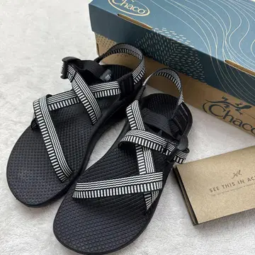 Chaco ZCLOUD 샌들 블랙 스트라이프 23cm 새상품